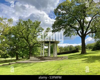 The Magna Carta memorial at Runnymede Surrey England UK on a sunny summers day Stock Photo