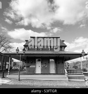 Train station, Windsor, Connecticut, United States Stock Photo