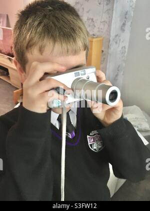 Snap happy photographer Stock Photo
