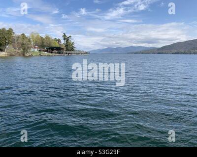 April, 2021, Lake George, Warren County, Adirondack Region, New York, United States Stock Photo