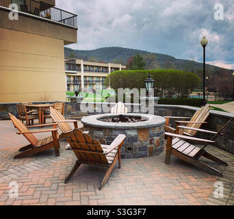 April, 2021, Holiday Inn Resort, Lake George, Warren County, Adirondack Region, New York, United States Stock Photo