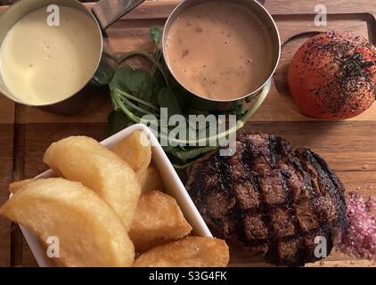 Steak Night! Stock Photo