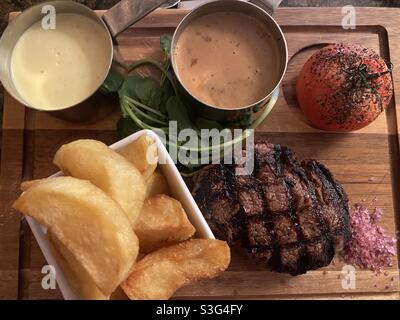 Friday Steak Night Stock Photo