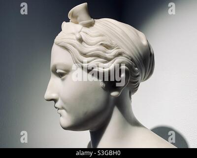 Classic style woman head sculpture Stock Photo
