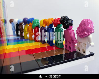 Special Lego set Everyone is Awesome with rainbow colored