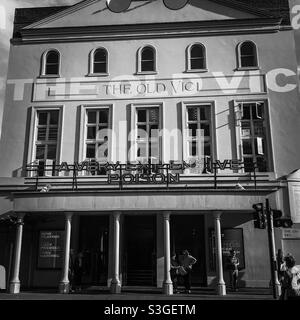 The Old Vic theatre in London Stock Photo