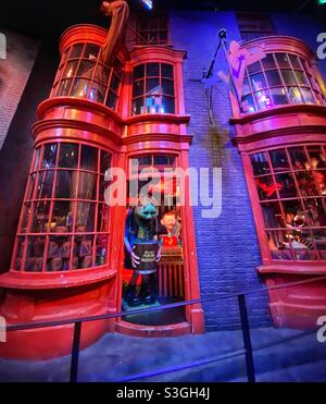Weasleys' Wizard Wheezes at The making of Harry Potter studios tour Stock Photo