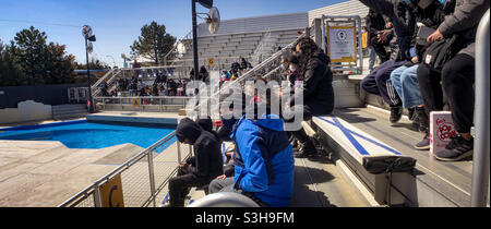 The Aquatheater show at the New York Aquarium in Coney Island, Brooklyn Stock Photo