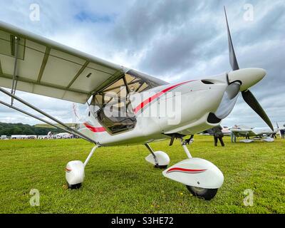Fixed wing microlight aircraft Stock Photo - Alamy