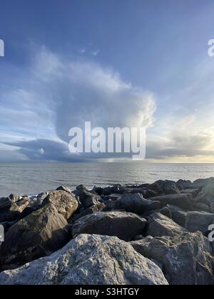 Dramatic clouds Stock Photo