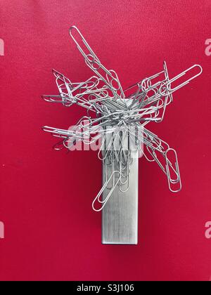 paper clips Stock Photo