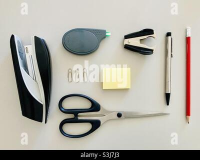 Office Equipment still life Stock Photo