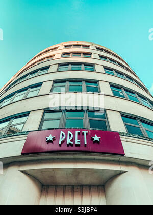 Pret A Manger sign - Bristol Stock Photo