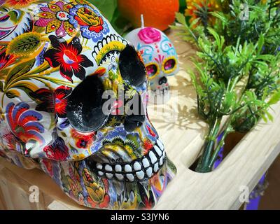 Halloween is celebrated as Day of the dead in Mexico Stock Photo