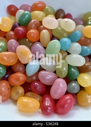 Colourful jelly bean sweets Stock Photo - Alamy