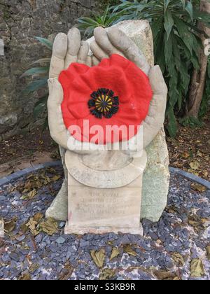 The Royal British Legion Somerset County War Memorial in Grove Park, Weston-super-Mare, UK Stock Photo