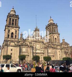 The Mexico City Metropolitan Cathedral / Catedral Metropolitana de la Ciudad de México Stock Photo