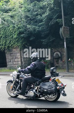 2006 Harley Davidson Heritage Softail - Matlock Bath Derbyshire U.K. Stock Photo