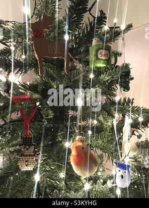 Festive Christmas tree Stock Photo