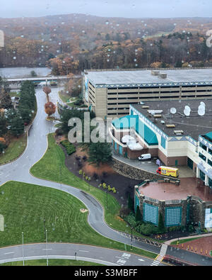 November, 2021, view from the 24th floor, Foxwoods Casino Resort, Ledyard, New London County, Connecticut, United States, North America Stock Photo