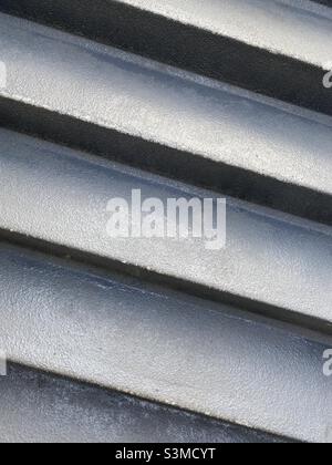 Detail of grey concrete steps Stock Photo