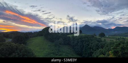 Mount Warning Tweed River Range Murwillumbah Northern NSW Australia Stock Photo