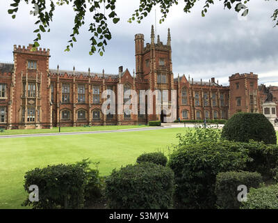 Queens University Belfast Ireland on a beautiful summer day Stock Photo