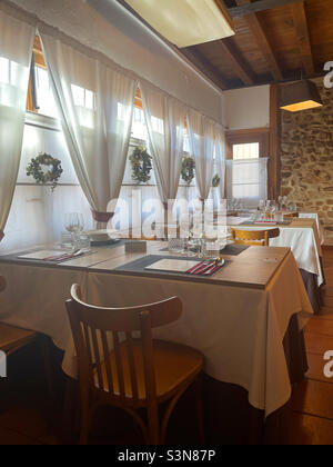 Restaurant, indoor view. Segovia, Spain Stock Photo