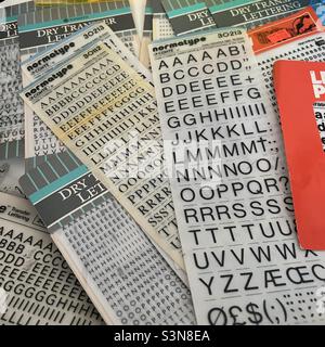 Vintage Graphic Design lettering for signage Stock Photo