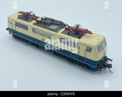 Roco railways DB Class 111 Electric Locomotive model train HO Gauge Stock Photo