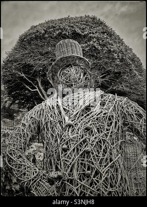 Wicker man in Felixstowe seafront gardens Stock Photo