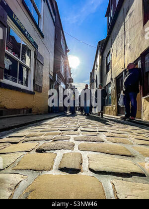 Church Street in Whitby North Yorkshire Stock Photo