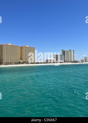 Upper views of Emerald Coast Florida beach in the fall Stock Photo - Alamy