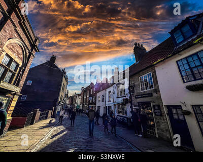 Church Street in Whitby Stock Photo