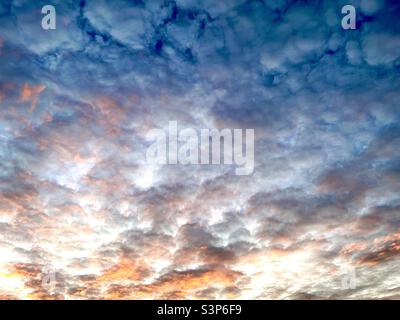 Clouds at sunset. Stock Photo