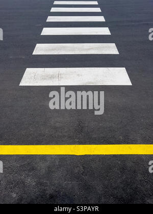 Pedestrian crossing as minimal abstract background Stock Photo