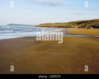 Portrush Whiterocks Beach in Northern Ireland Stock Photo