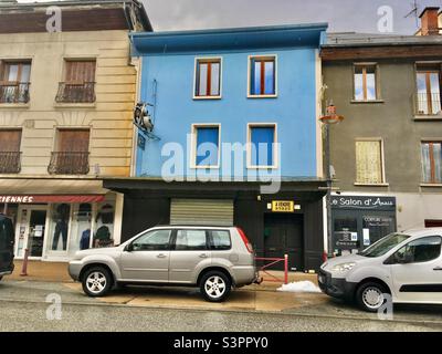 Maison bleue Stock Photo