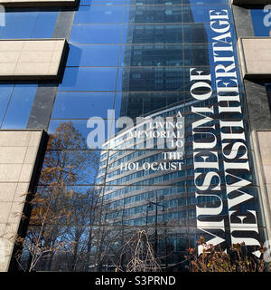 Museum of Jewish Heritage—a Living Memorial to the Holocaust, Robert F Wagner Jr Park, Battery Park City, Lower Manhattan, New York, New York, United States Stock Photo