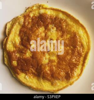Plain scrambled eggs Stock Photo