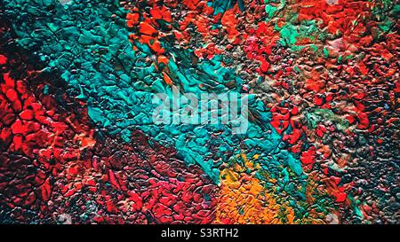 Acrylic abstract painting Stock Photo