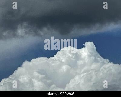Rainstorm moving in over Utah, USA. Stock Photo