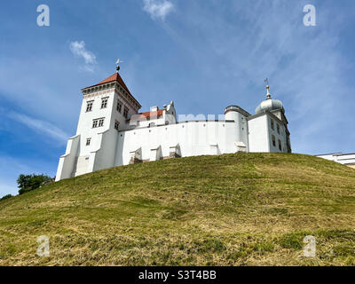 The Old Castle in Grodno is an architectural monument in Belarus, a complex of defensive structures, religious and secular buildings of the XI—XIX centuries, located in the historical center of Grodno Stock Photo
