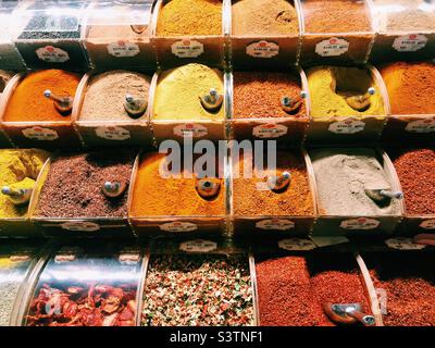 Spice market in Istanbul Stock Photo
