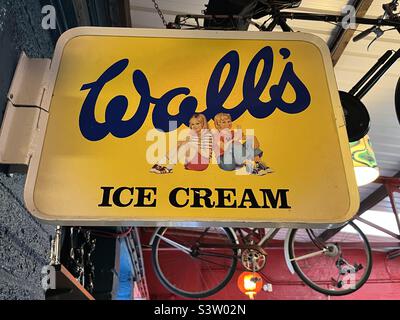 Walls ice cream sign Stock Photo - Alamy