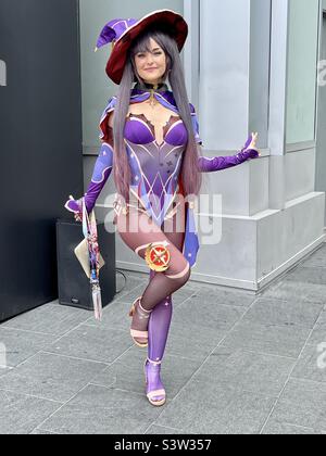 Cosplayer poses at Comic Con San Diego convention on Day 3 July 23,2022 in San Diego CA. Stock Photo