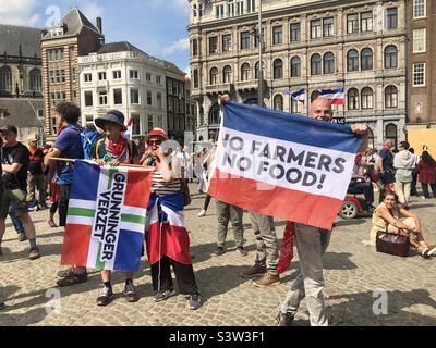 Flag Upside Down As Farmers Protest Against Government Measures For ...