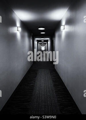 Dark hallway Stock Photo