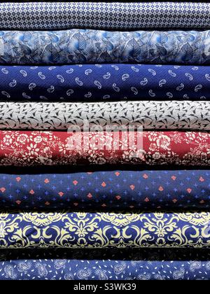 Fabric selection Stock Photo