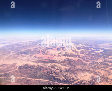 Al-Jawf, Saudi Arabia from the air Stock Photo